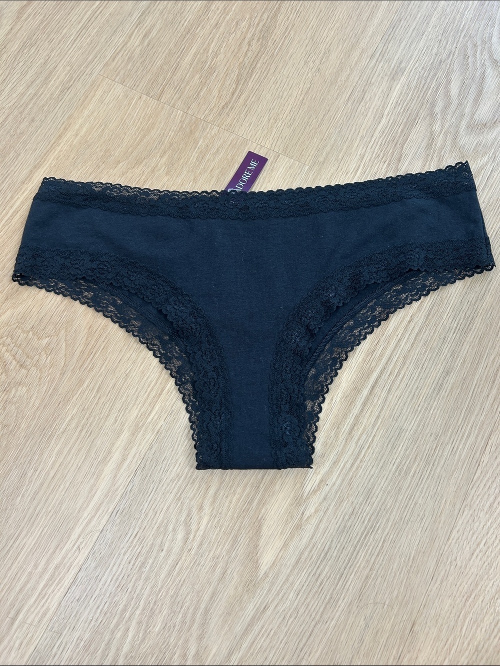 NWT Adore Me Lace Trim Cheeky Panty L